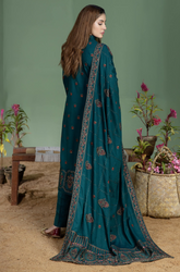 Mohagni - Winter 3PC Dhanak Embroidered Suit - SU0073